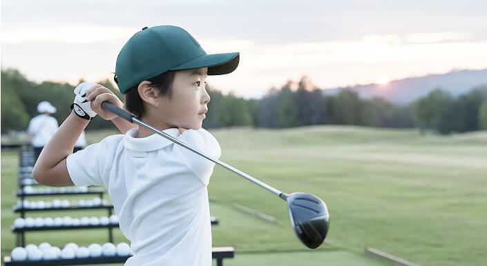 子供のゴルファー